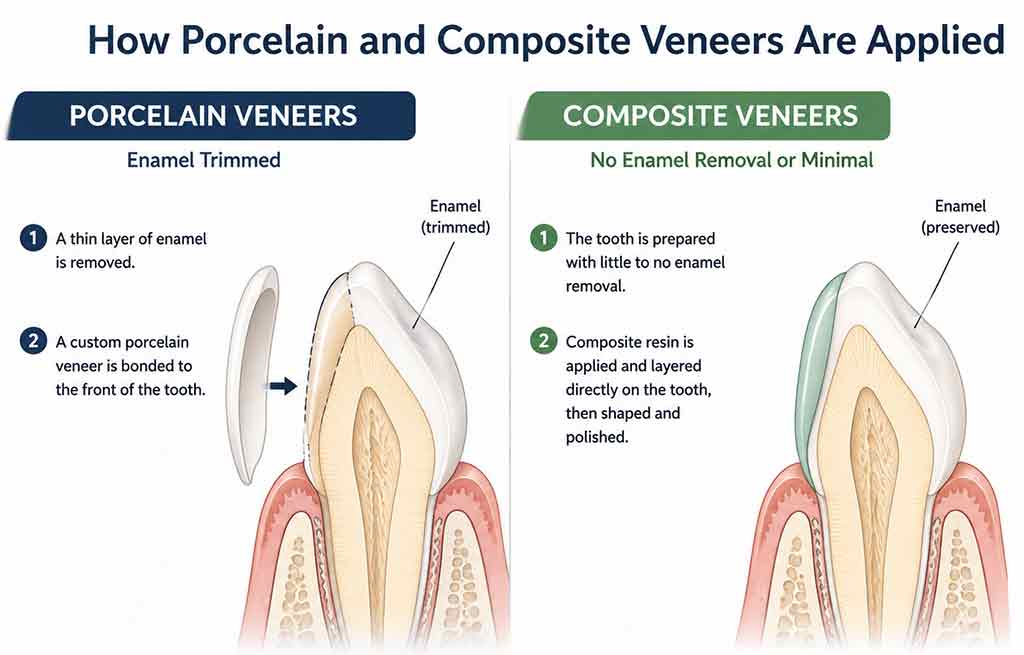 Composite vs Porcelain Veneers